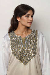 Almond Silk Satin Value Added Kurta Set